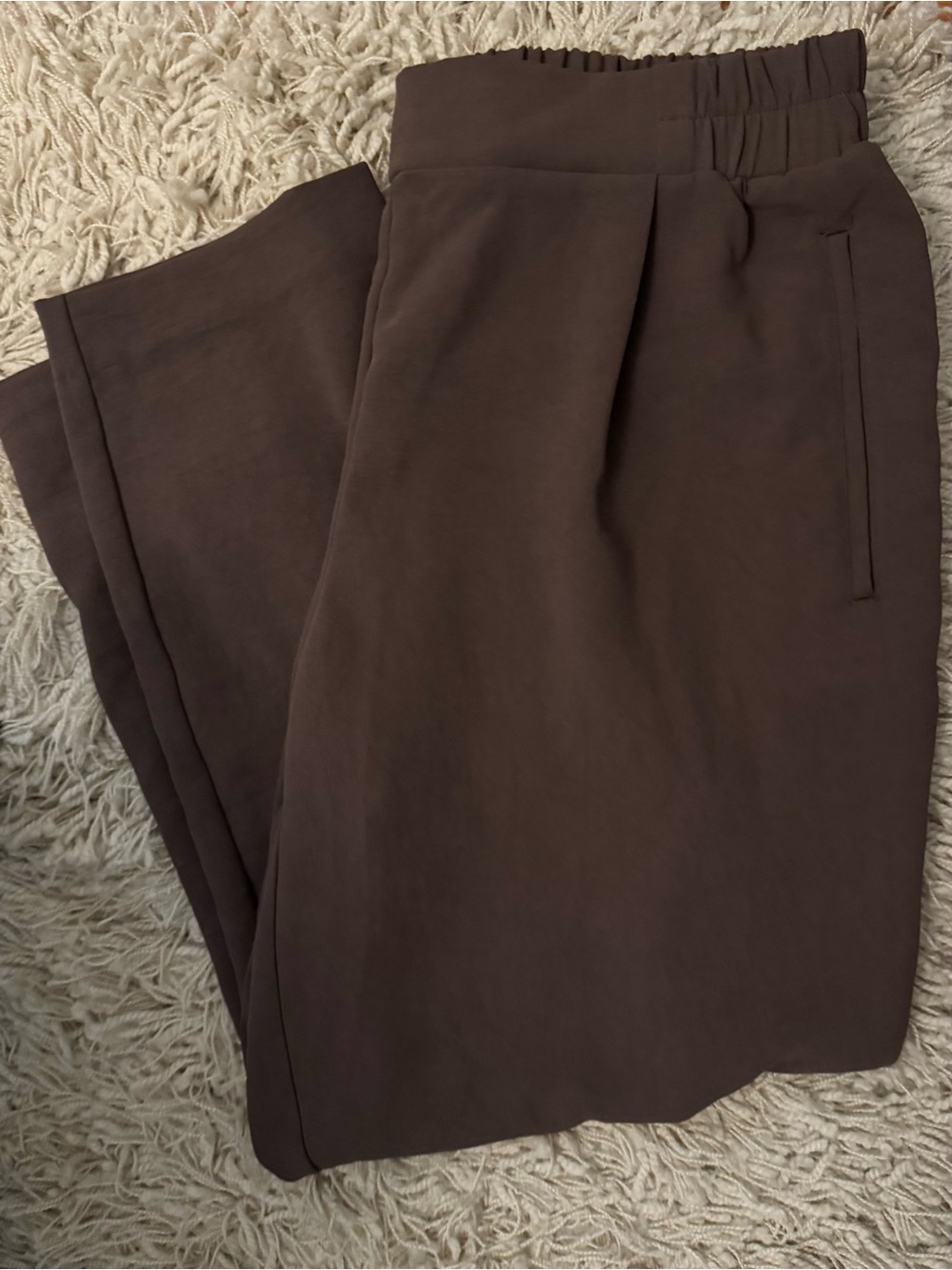 A New Day Brown front pleat dress pants